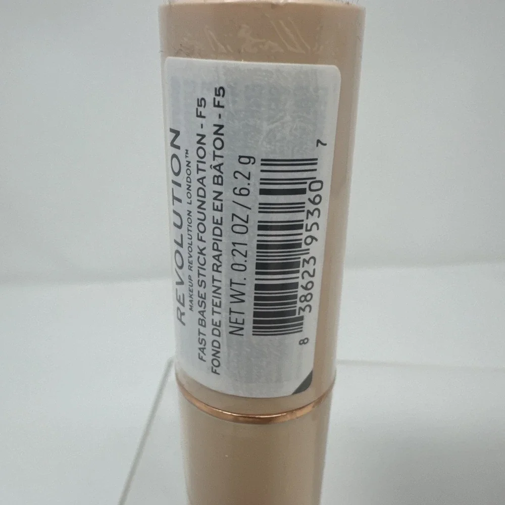 5 Pack Makeup Revolution Beauty Fast Base Stick Foundation, F5